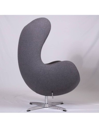 Sillón Egg Cashmere Gris oscuro.