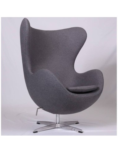Sillón Egg Cashmere Gris oscuro.