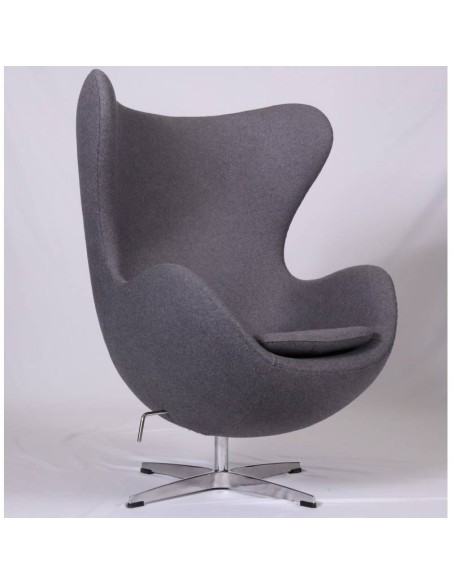 Sillón Egg Cashmere Gris oscuro.