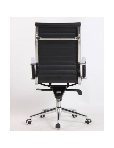 Silla de oficina Boris, basculante avanzado, respaldo alto, cuero sintético.