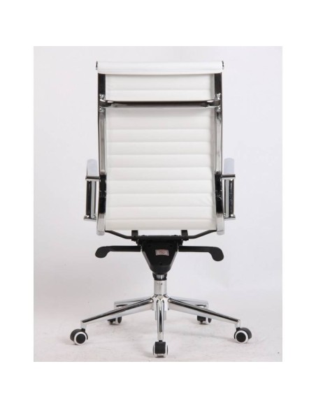 Silla de oficina Boris, basculante avanzado, respaldo alto, cuero sintético.