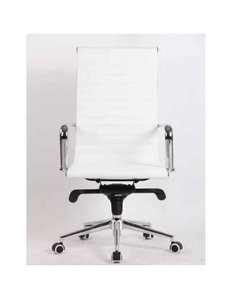 Silla de oficina Boris, basculante avanzado, respaldo alto, cuero sintético.