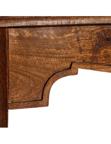 Mesa quadrada clássica HILDA 114 X 114. Madeira...