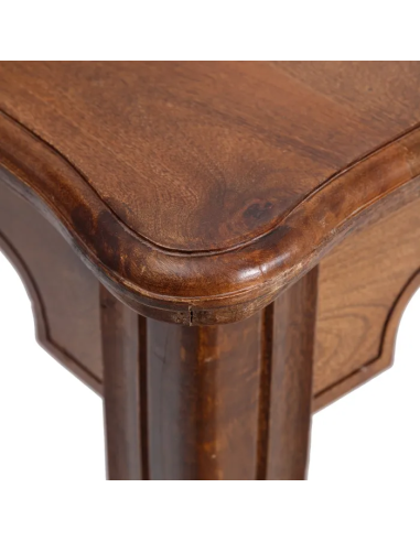 Mesa quadrada clássica HILDA 114 X 114. Madeira...