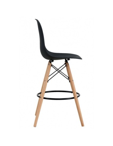 Taburete TOWER 71, base de madera y cuerpo de...