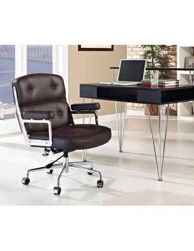Cadeira de escritório icônica Hall, couro...