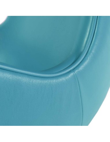 Sillón Egg piel sintética turquesa