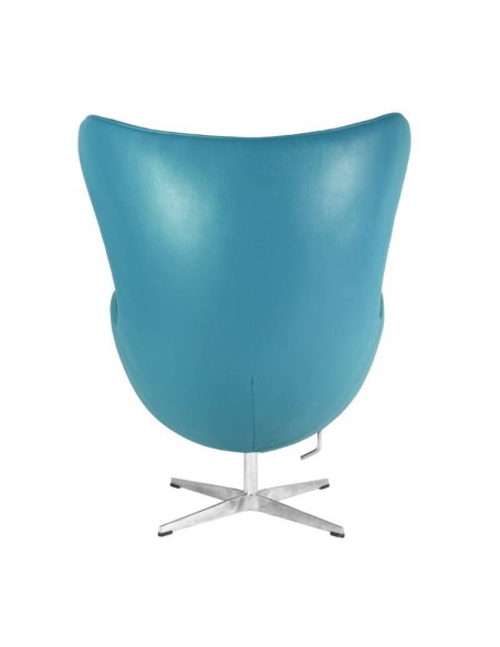 Sillón Egg piel sintética turquesa