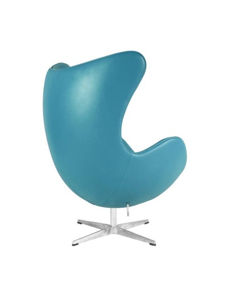 Sillón Egg piel sintética turquesa