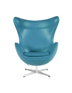 Sillón Egg piel sintética turquesa 2