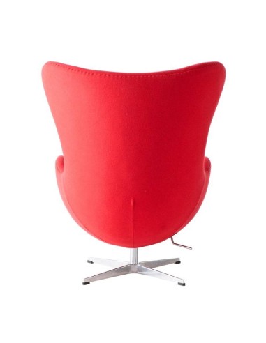 Sillón Egg Cashmere rojo.