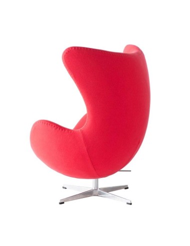 Sillón Egg Cashmere rojo.