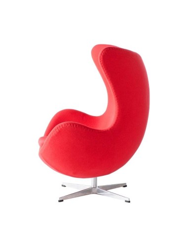 Sillón Egg Cashmere rojo.