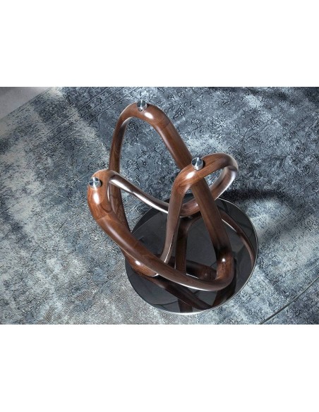 Mesa de jantar ATELIER, madeira, vidro, aço Mesa de jantar ATELIER, madeira, vidro, aço