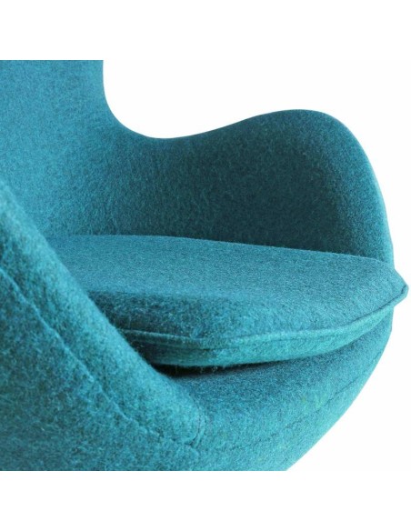 Sillón Egg Cashmere turquesa.