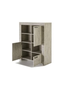 APARADOR CONTEMPORÂNEO ALTO MICHIGAN 110x140, carvalho 2