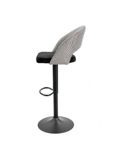 Taburete GALO, regulable, metal negro, tapizado pata de... 2