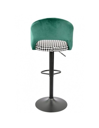 Taburete GALO, regulable, metal negro, tapizado...