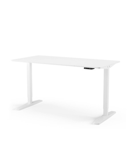 Mesa secretária elevável FLAP 140 x 70, branco minimalista.