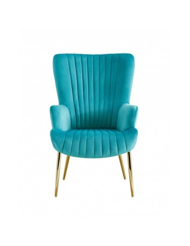 Sillón ELLE, patas doradas, tapizado velvet...