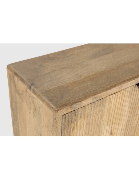 APARADOR MUNDRA 190 x 40, MADERA de MANGO y PATA de METAL.