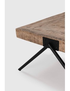 MESA DE CENTRO INDRA 80 X 86, MADEIRA DE MANGA e PES DE... 2