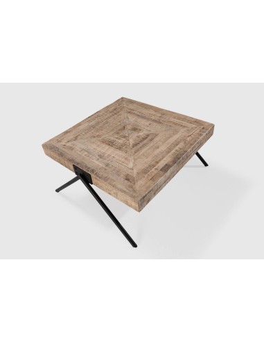 MESA DE CENTRO INDRA 80 X 86, MADEIRA DE MANGA...