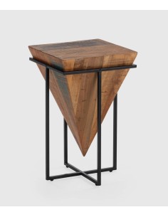 MESA DE CANTO AVATAR 68 x 42. MADEIRA natural e METAL.