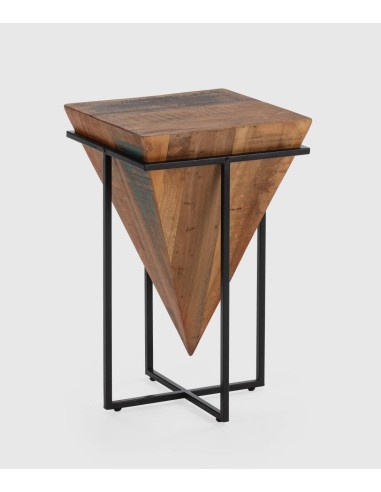 MESA DE CANTO AVATAR 68 x 42. MADEIRA natural e METAL.