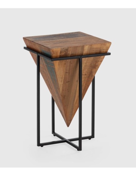 MESA DE RINCON AVATAR 68 x 42, MADERA natural y METAL.