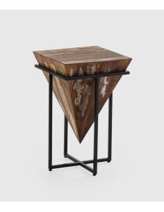 MESA DE CANTO AVATAR 56 x 36. MADEIRA e METAL.