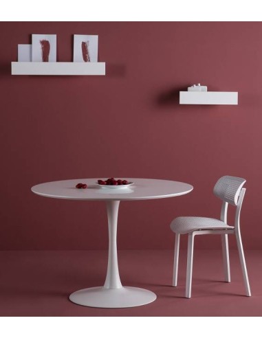 MESA Redonda ODA 110, insipirada E. Saarinen, BLANCO
