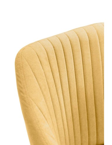 Cadeira NADI com braços, tecido AMARELO e base...