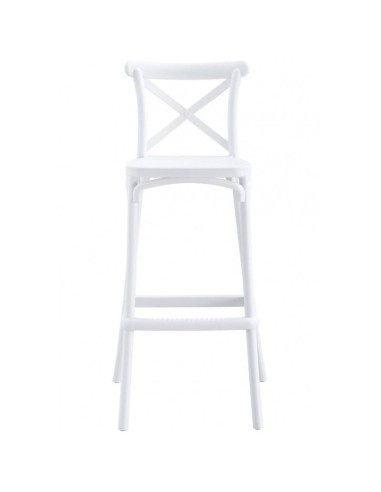 Taburete exterior CROSS 75, apilable,...
