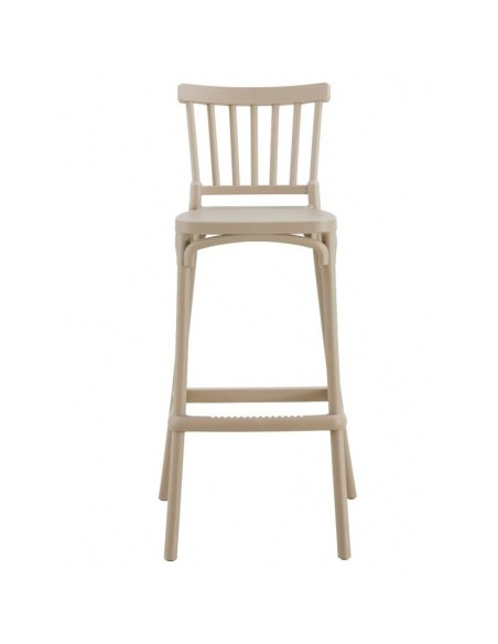 Taburete nórdico exterior DANESE 75, polipropileno beige