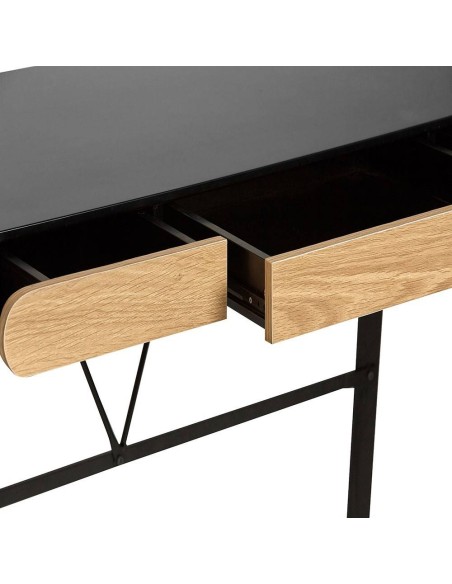 ESCRITORIO ASTRID 110, NEGRO/ROBLE