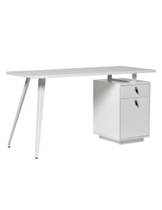 ESCRITORIO RUDY 140, BLANCO MATE