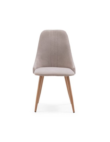 Cadeira de jantar SEOUL, tecido bege, pernas de...