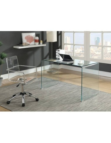 Mesa escritorio minimalista Burano 125x70, Cristal