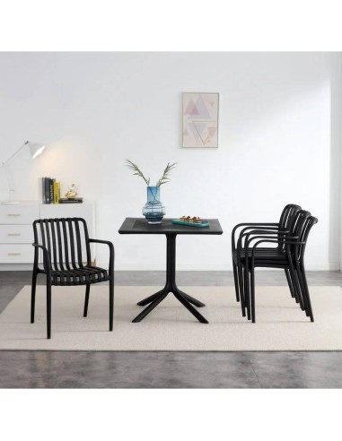 Silla con brazos exterior Isabelli, apilable,...