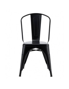 Silla TOLIX de acero, color negro. 2