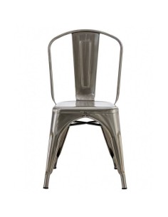 Silla TOLIX de acero, color plata. 2