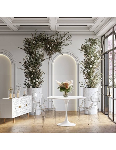 Silla con brazos LOUIS GHOST, Policarbonato Transparente