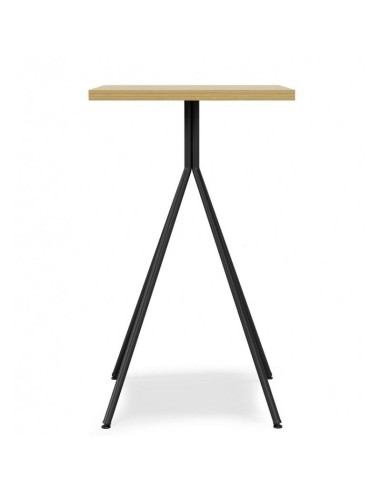 Mesa alta BIGASTRO 60 x 60, tapa de MDP miel,...