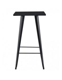 Mesa alta TOLIX 60 x 60, aço preto. 2
