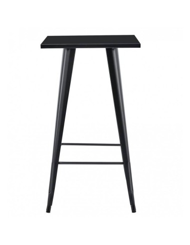 Mesa alta TOLIX 60 x 60, aço preto.