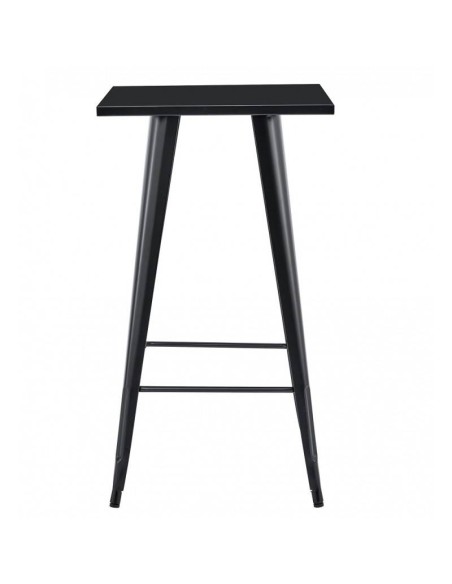 Mesa alta TOLIX 60 x 60, aço preto.