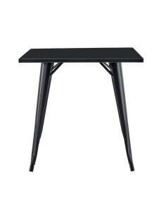 Mesa TOLIX 80 x 80, aço preto. 2