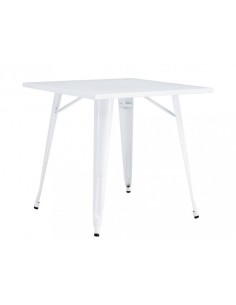 Mesa TOLIX 80 x 80, aço preto.