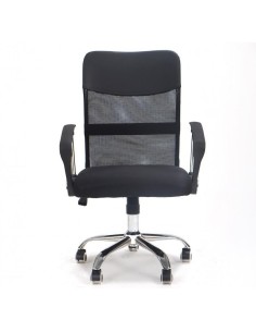 Sillón de oficina COVER, malla y tejido mesh negro 2